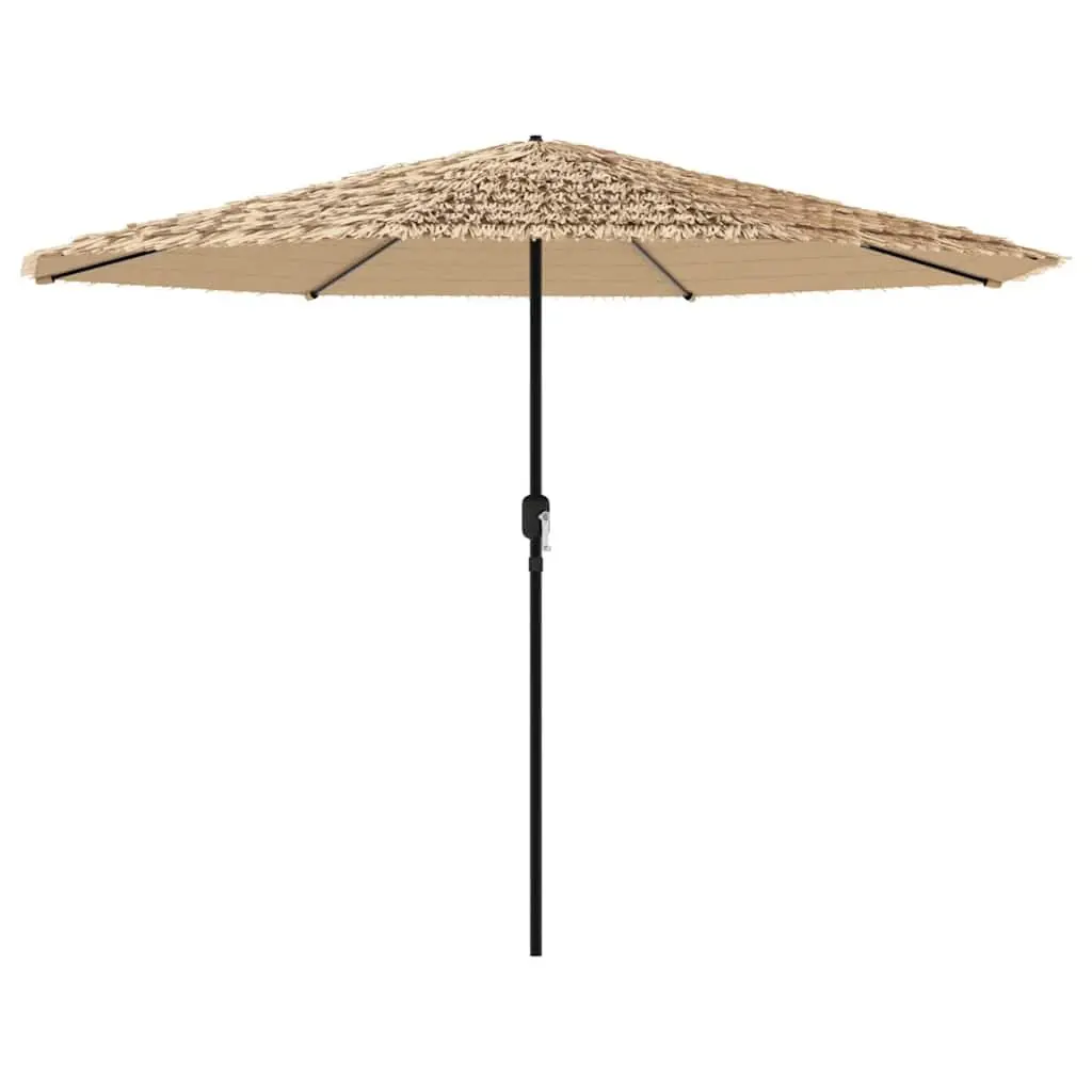 Garden Parasol Crank Brown 324x324x247cm Steel Pole