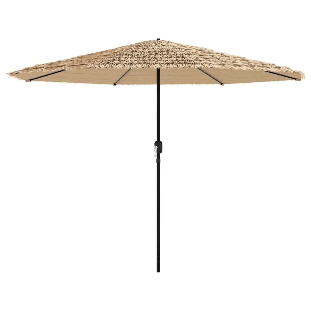 Garden Parasol Crank Brown 324x324x247cm Steel Pole