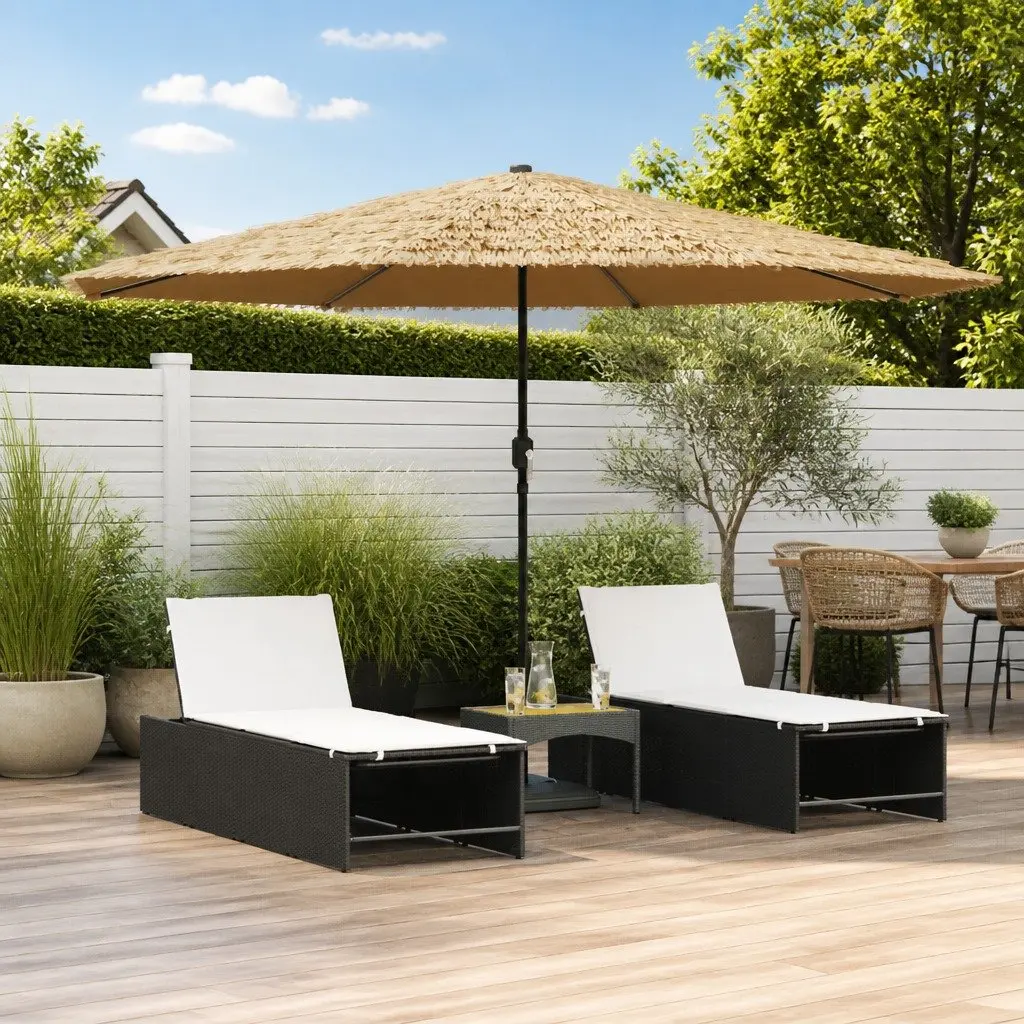 Garden Parasol Crank Mechanism Brown 388x388x248cm