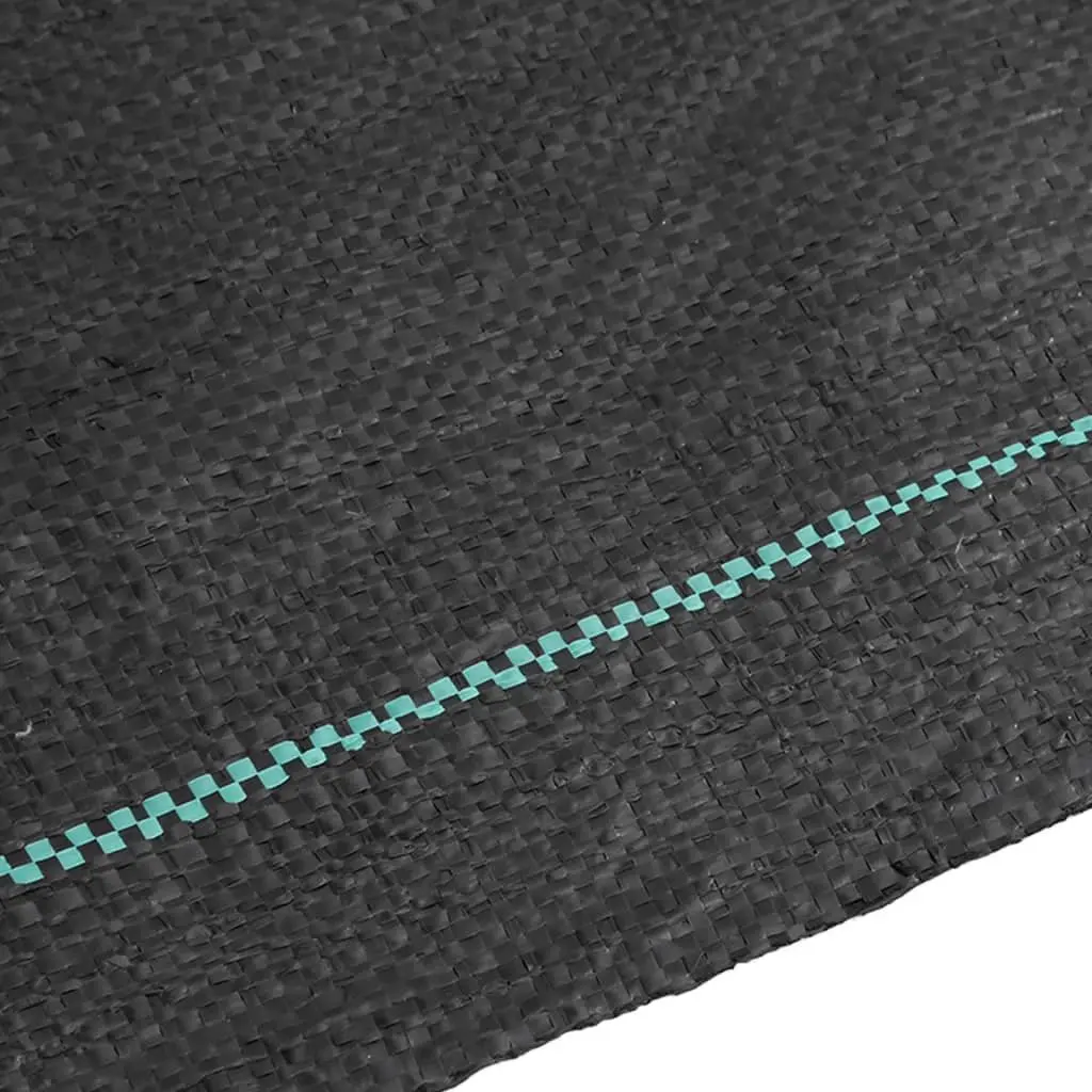 Weed Membrane Black UV Stabilised Polypropylene 0.5m x 50m Landscape Fabric Garden Weed Control Mat