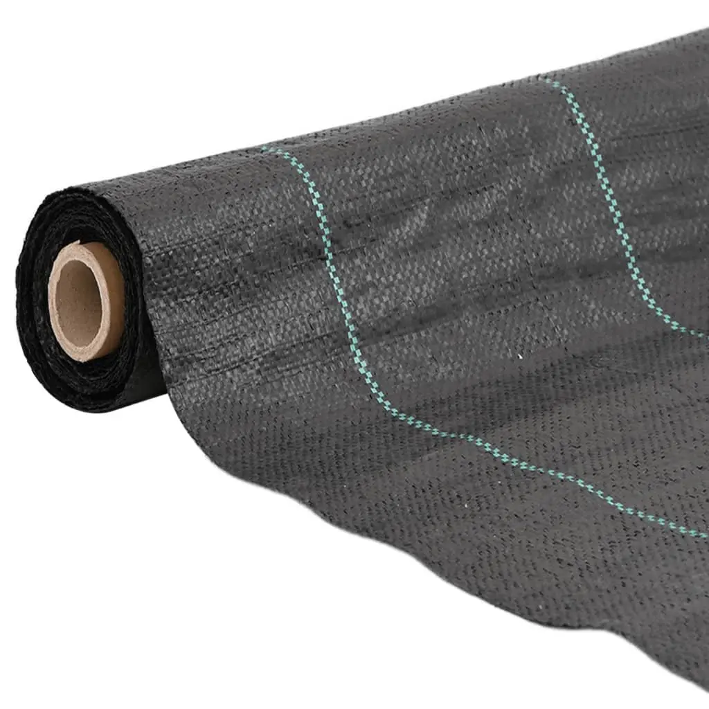 Weed Membrane Black UV Stabilised Polypropylene 4x100 m Landscape Fabric Garden Weed Control Mat
