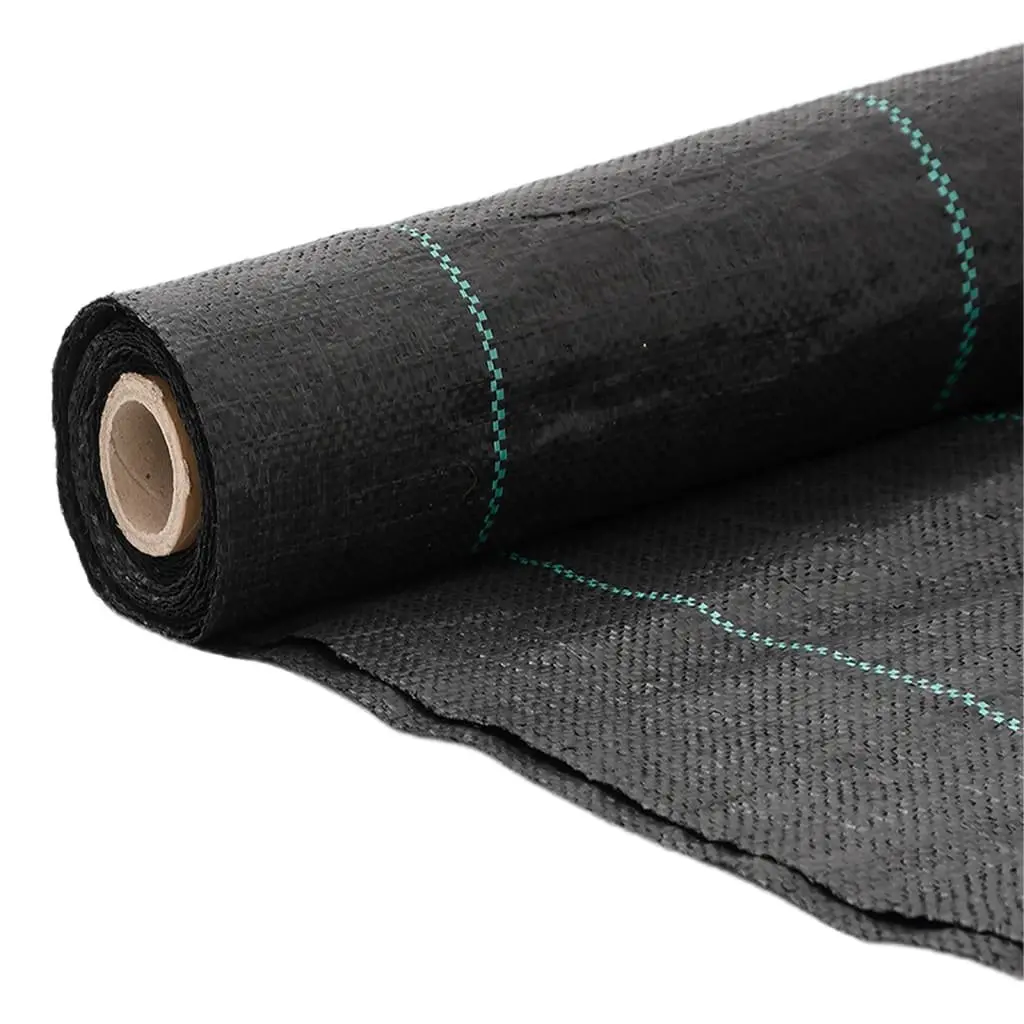 Weed Membrane Black UV Stabilised Polypropylene 1x150 m Landscape Fabric Garden Weed Control Mat