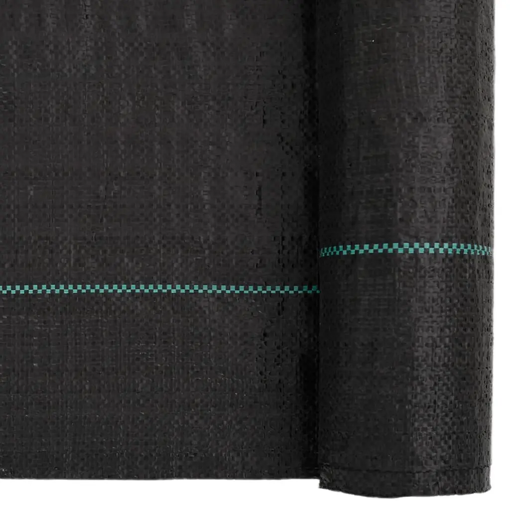 Weed Membrane Black UV Stabilised Polypropylene 1x150 m Landscape Fabric Garden Weed Control Mat