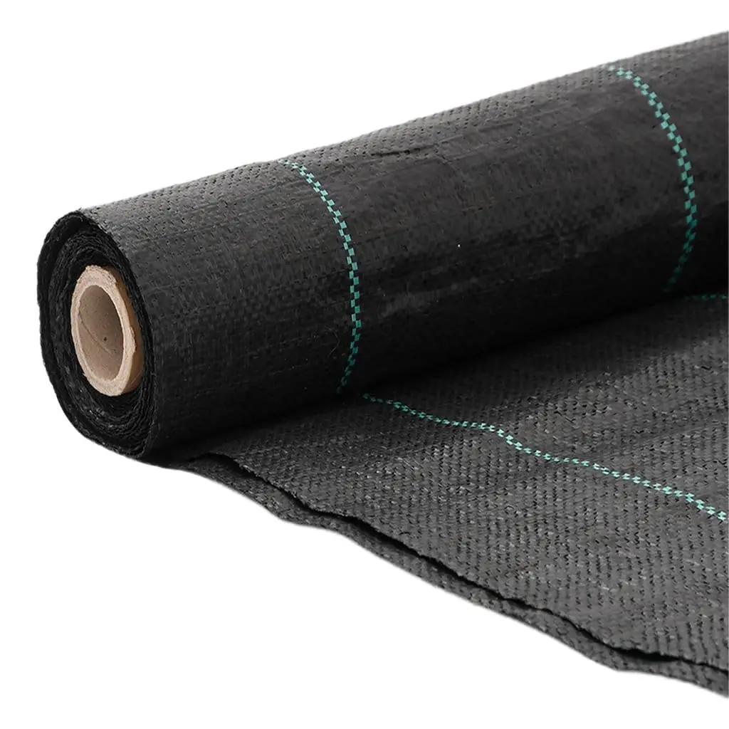 Black Weed Membrane 2x25 m PP Fabric for Gardens