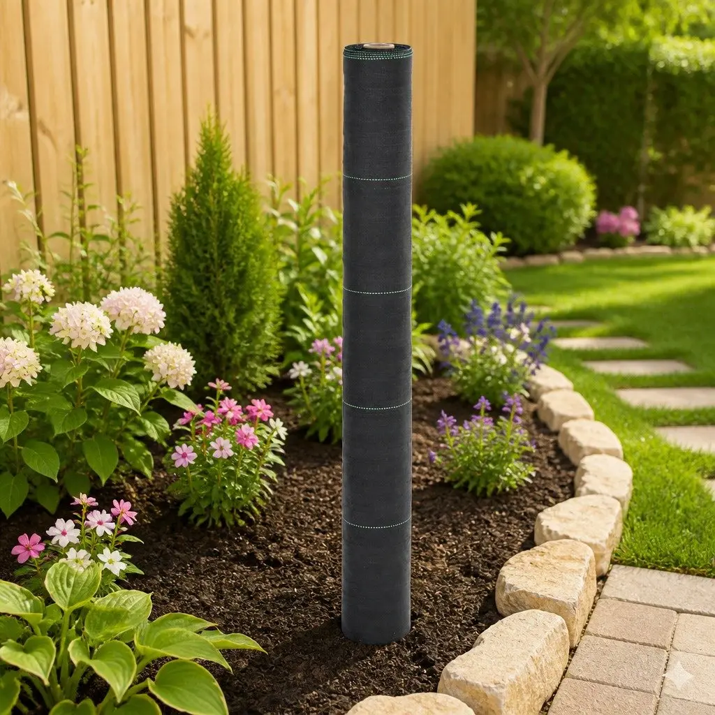 Weed Membrane 1x25m Black PP Landscape Fabric Garden Weed Control Mat Roll