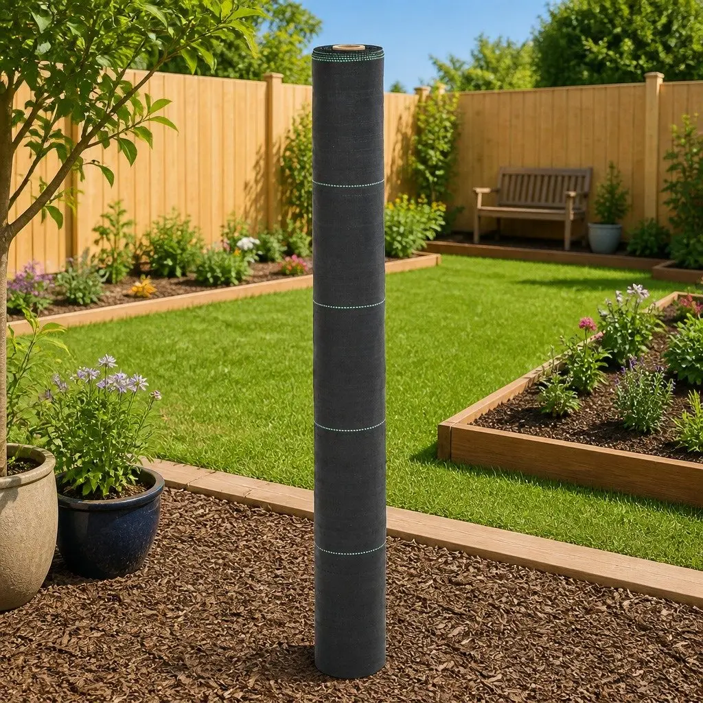 Black Weed Control Membrane 1x150 m PP Fabric