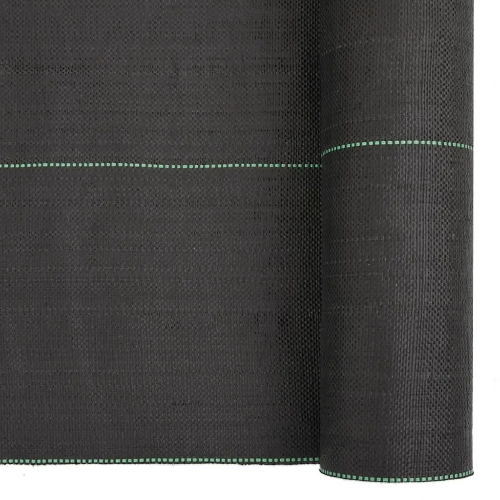 Weed Control Membrane Fabric Black 1x200m Durable UV Stabilised Polypropylene
