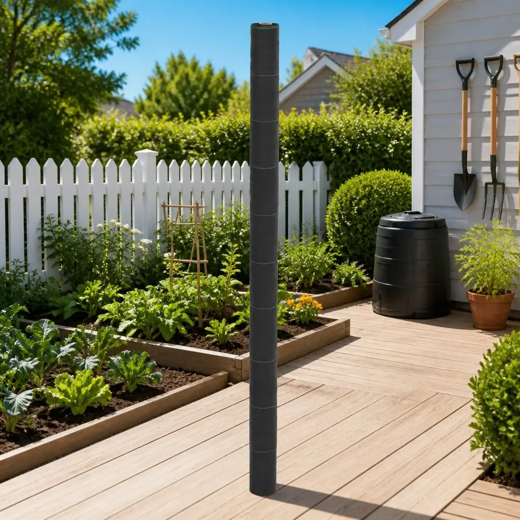 2x25m Black Weed Membrane for Garden Care