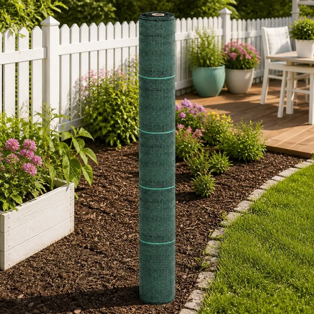 Weed Control Membrane 1x25m Garden Landscape Fabric Green PP Roll Suppressant