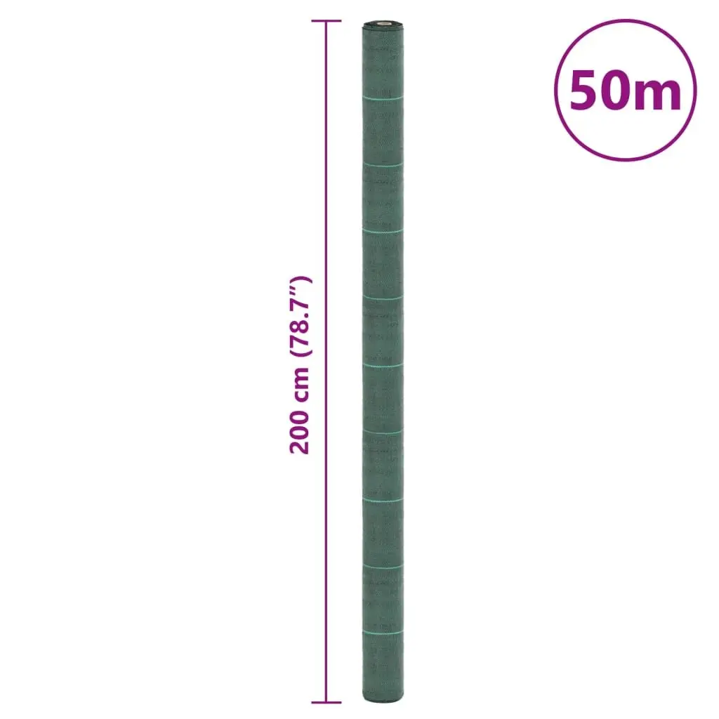 Weed Membrane Green 2x50m PP Landscape Fabric Garden Weed Control Mat Sheet