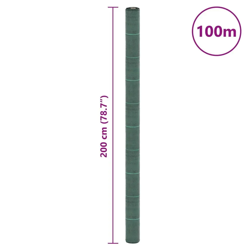 Weed Control Fabric Durable Green 2x100m Landscape Membrane