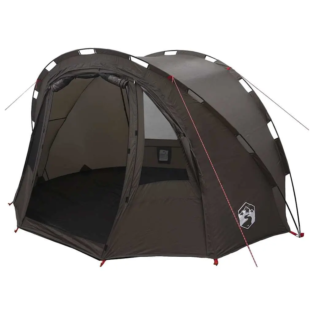 Fishing Tent Waterproof 2-Person Brown Outdoor Shelter