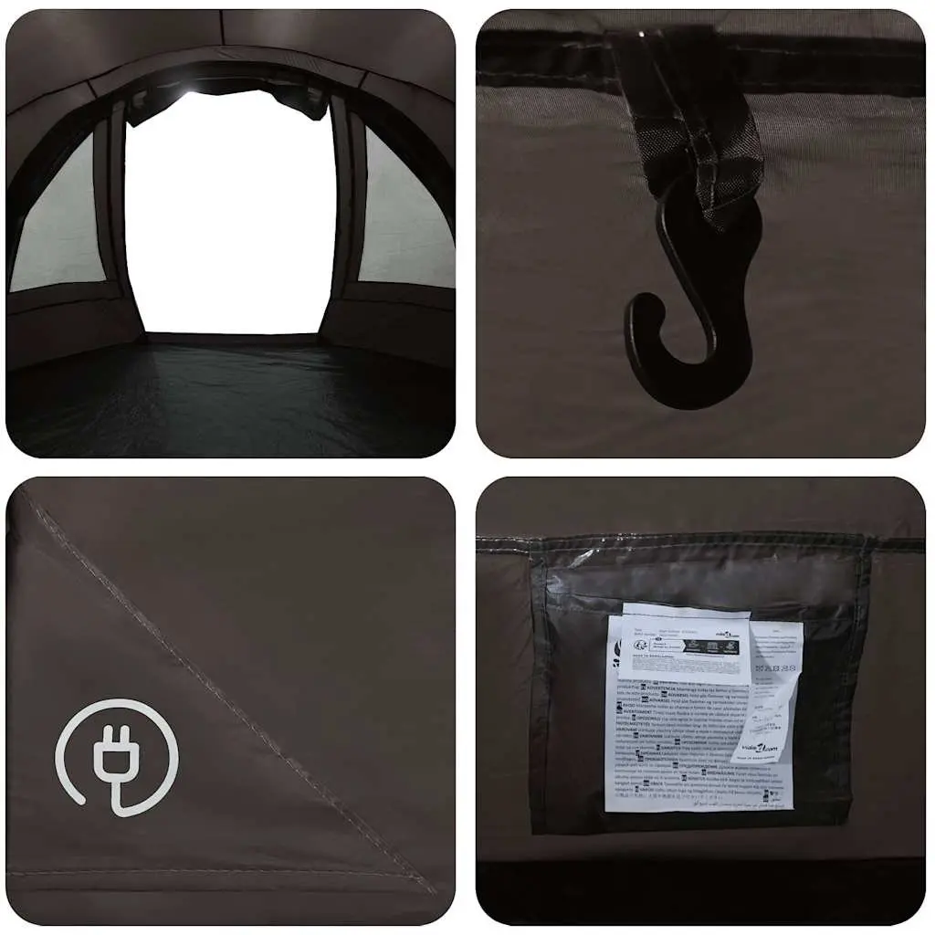 Fishing Tent Waterproof 2-Person Brown Outdoor Shelter