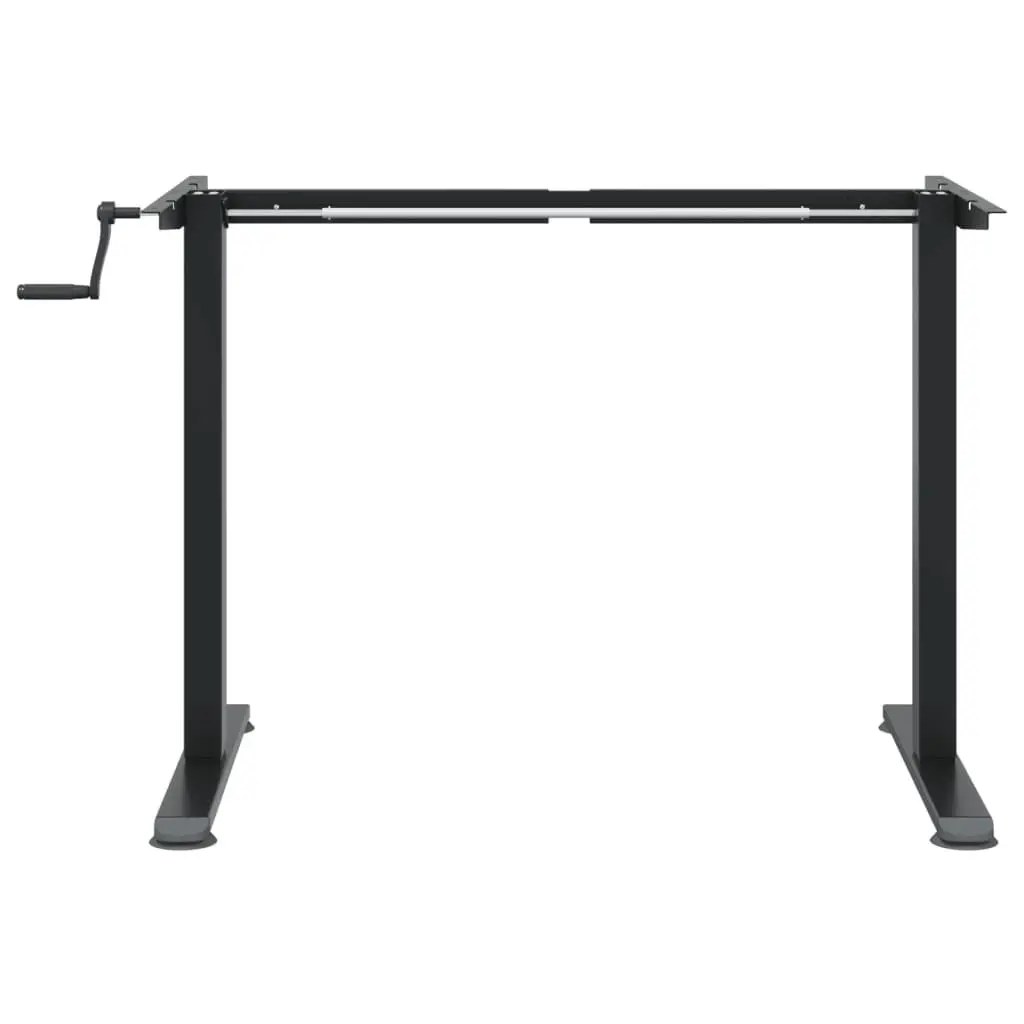 Standing Desk Frame Adjustable Height Black Steel Office Workstation Riser