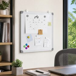 Magnetic Whiteboard 40x40 cm Wall Mount Display Board Office Home Memo Notes