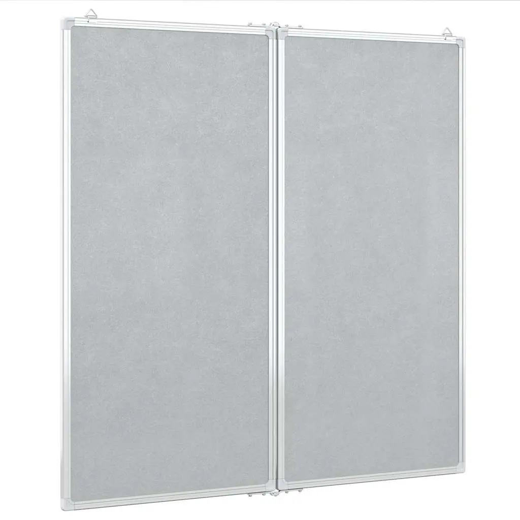 Magnetic Whiteboard Foldable Two Panel Display Board 80 x 80 cm