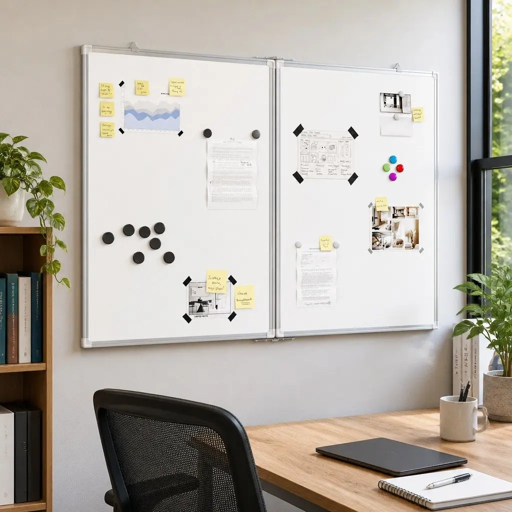 Foldable Magnetic Whiteboard 100x80cm