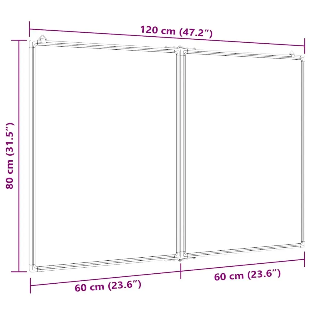 Foldable Magnetic Whiteboard for Home or Office