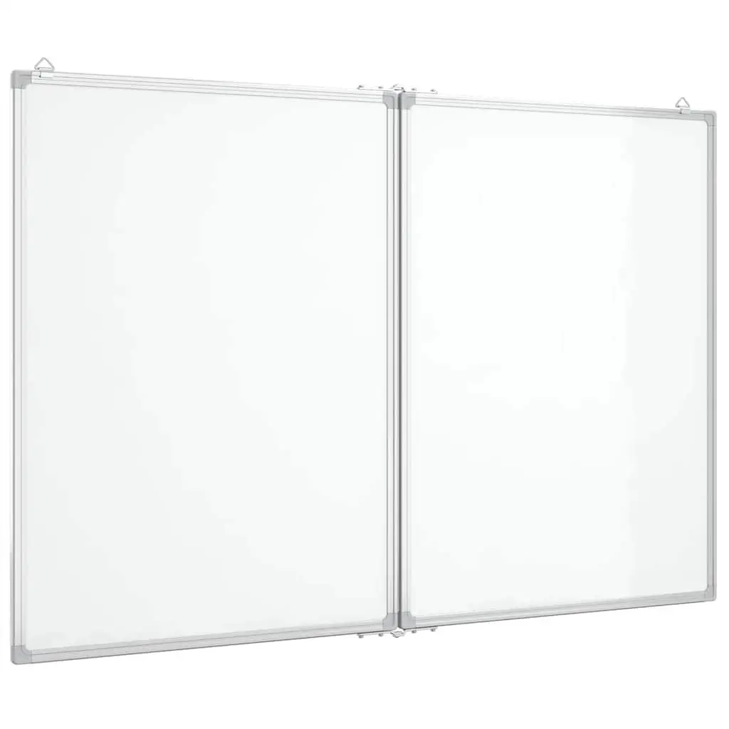 Magnetic Whiteboard Foldable Dual Panel 120 x 100 cm