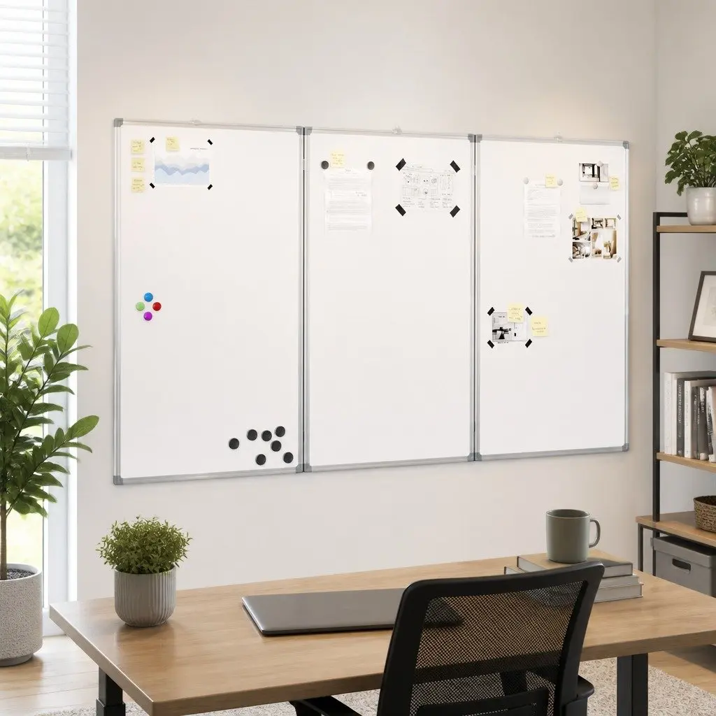 Foldable Two-Panel Magnetic Whiteboard Today