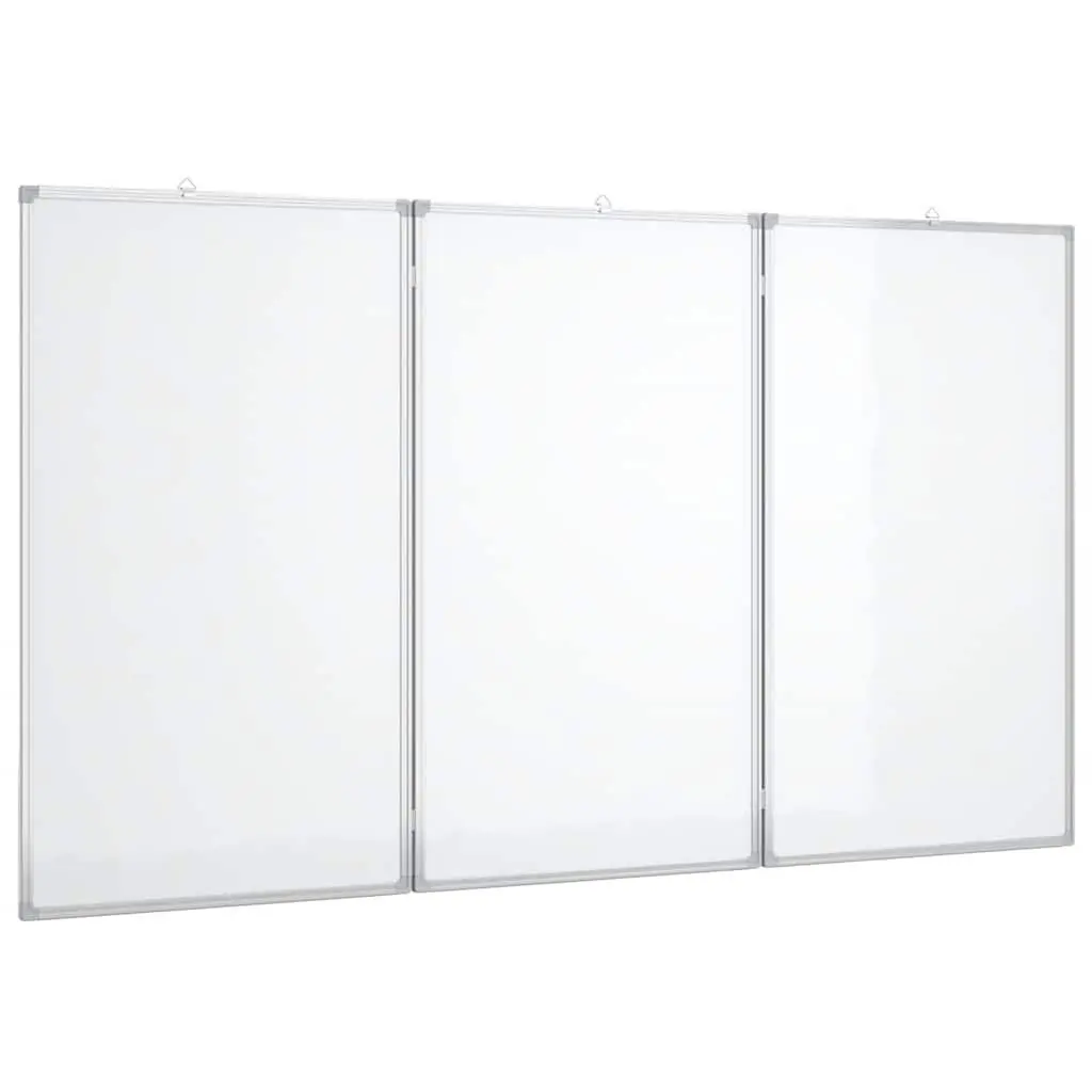 Magnetic Whiteboard Foldable Two Panel Presentation Writing 120 x 100 cm