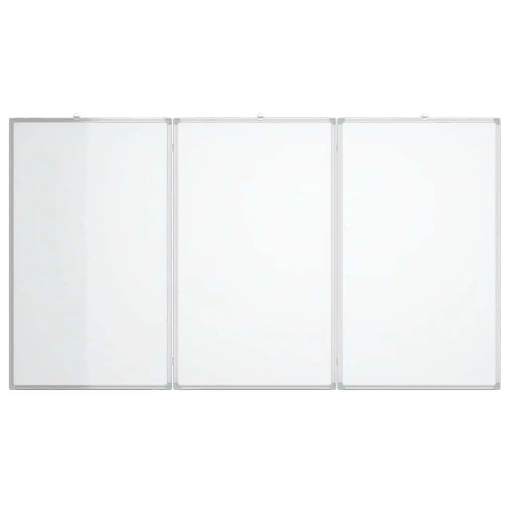 Magnetic Whiteboard Foldable Two Panel Presentation Writing 120 x 100 cm