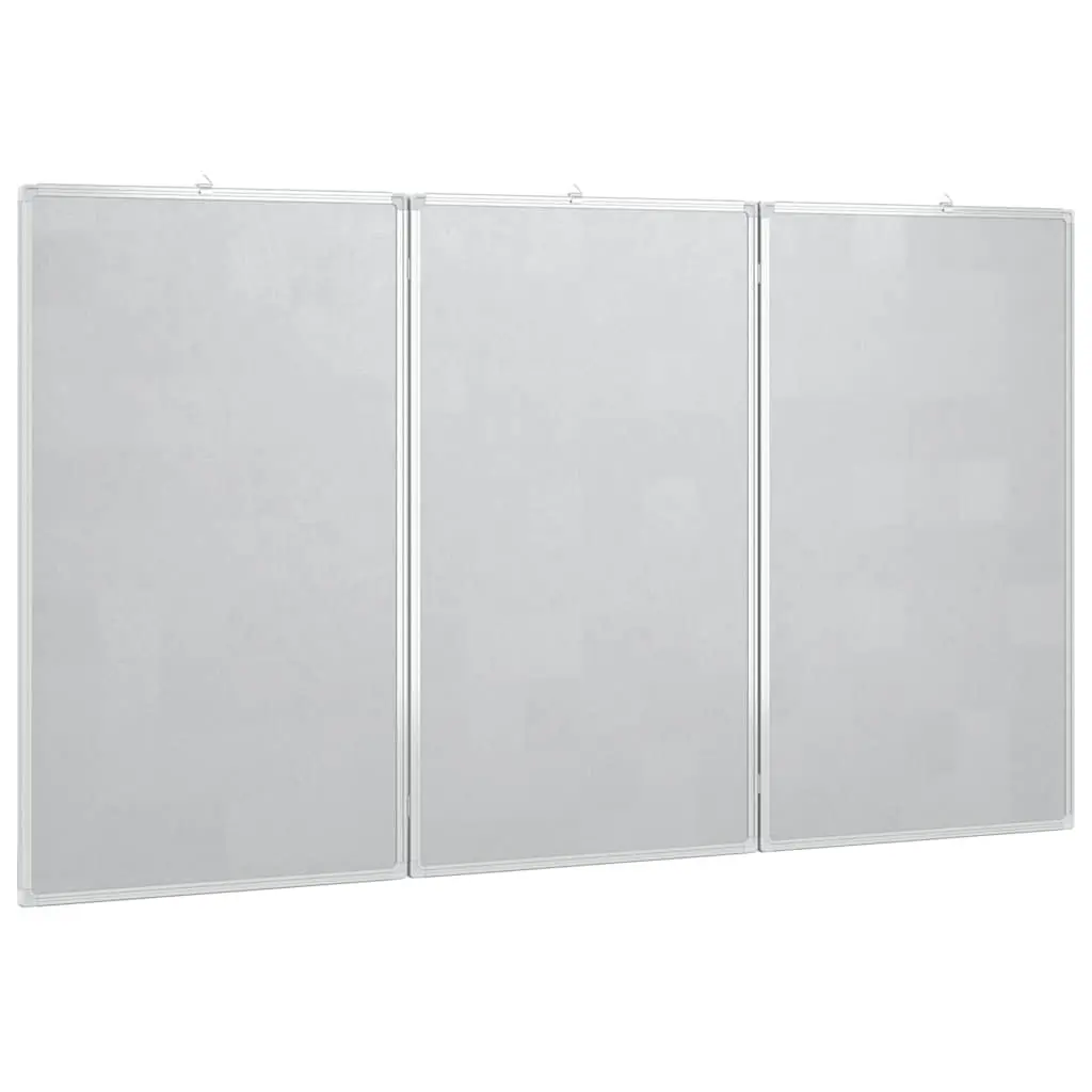 Magnetic Whiteboard Foldable Two Panel Presentation Writing 120 x 100 cm