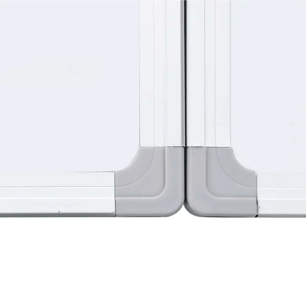 Magnetic Whiteboard Foldable Two Panel Presentation Writing 120 x 100 cm