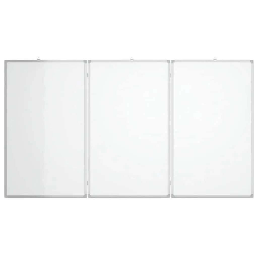 Magnetic Whiteboard Foldable Two Panel Presentation Display Board Office Home