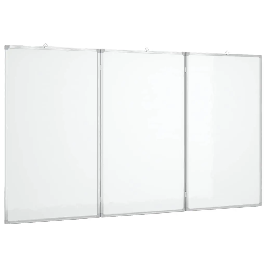 Magnetic Whiteboard Foldable Two Panel Display Board 180 x 100 cm