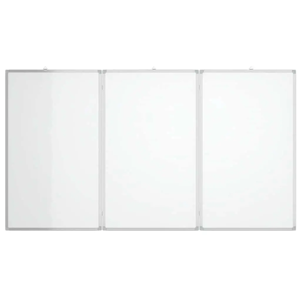 Magnetic Whiteboard Foldable Two Panel Display Board 180 x 100 cm
