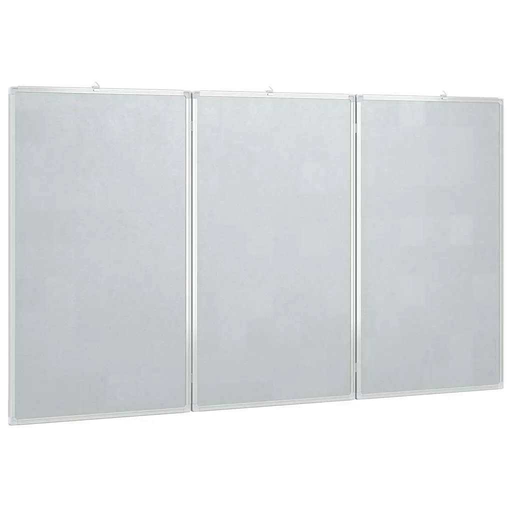 Magnetic Whiteboard Foldable Two Panel Display Board 180 x 100 cm