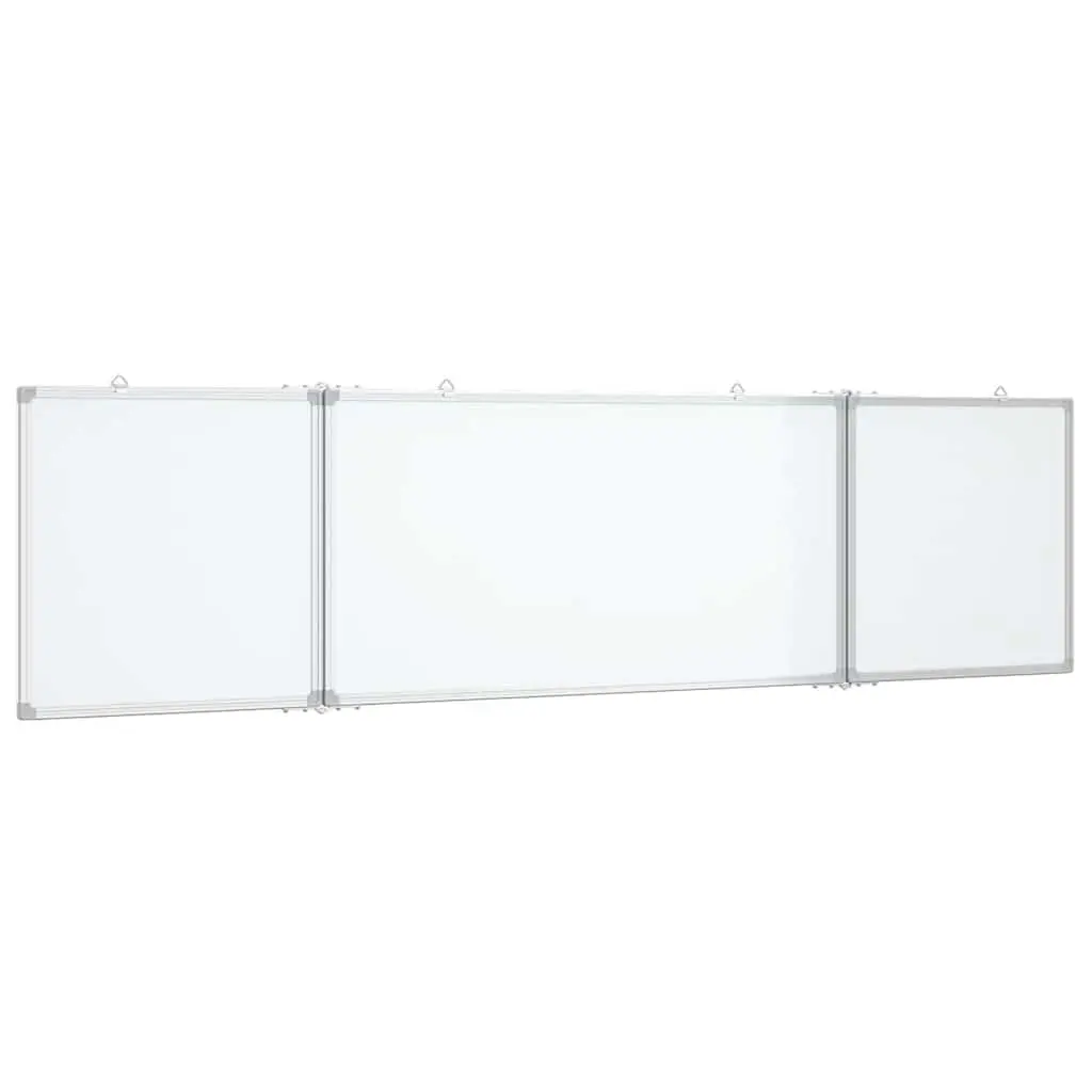 Magnetic Whiteboard Foldable Display Board Office Home Notes Memos Two Panel