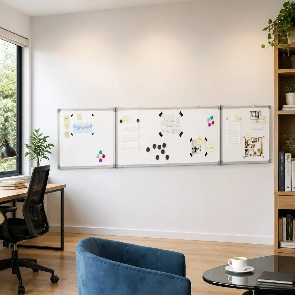 Foldable Magnetic Whiteboard for Easy Use