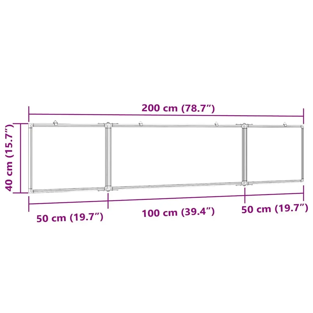 Foldable Magnetic Whiteboard for Easy Use