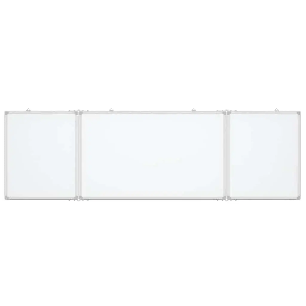 Magnetic Whiteboard Foldable Two Panel 200 x 60 cm Office Home School Presentation