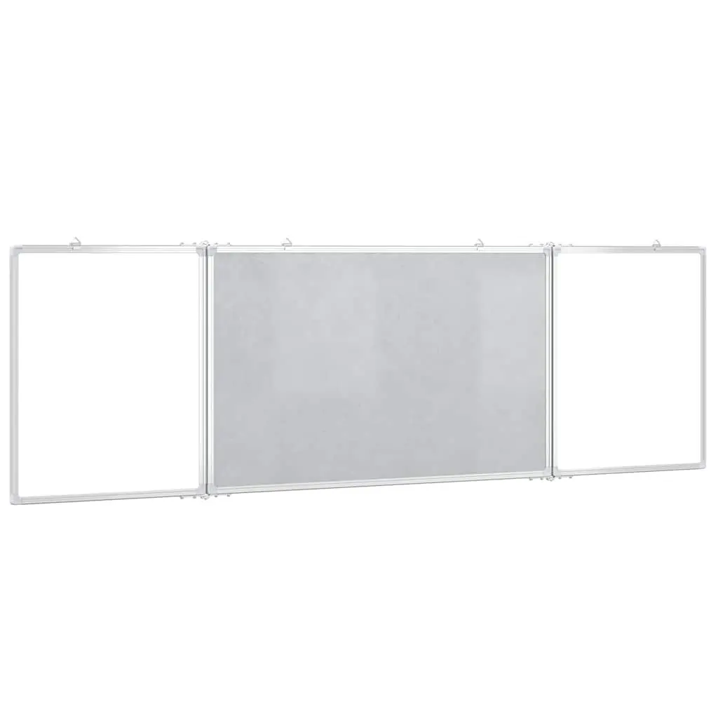 Magnetic Whiteboard Foldable Two Panel 200 x 60 cm Office Home School Presentation