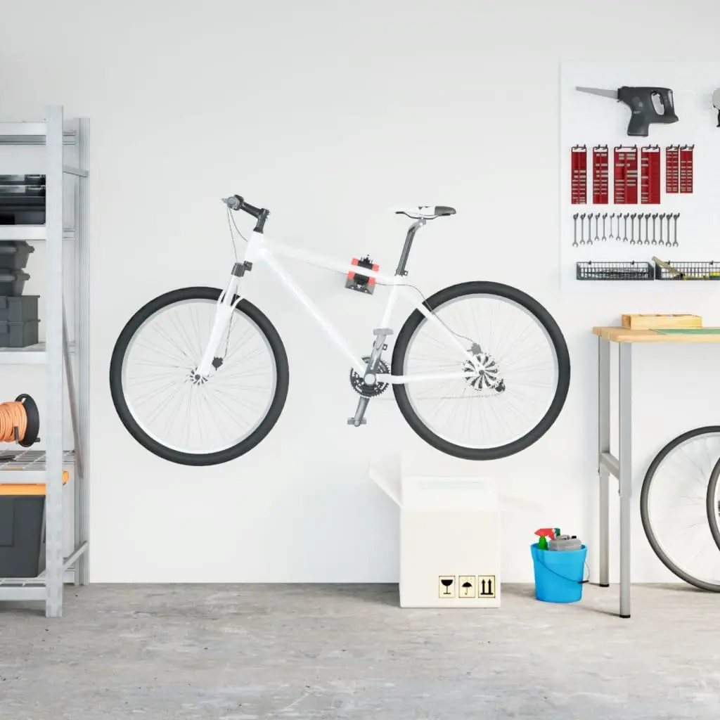 Wall Mounted Bike Repair Stand Foldable Bicycle Maintenance Workbench Storage