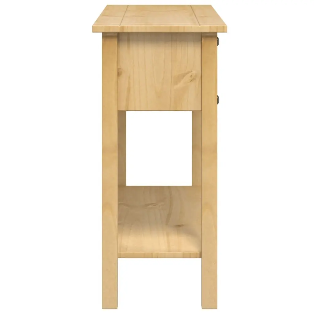 Console Table Solid Wood Pine 114x34.5x73cm 3 Drawers Hallway Accent End Table