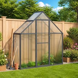 Get Ready to Garden: Anthracite Greenhouse 169x58x195 cm