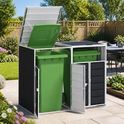 Friendly Anthracite Storage Solution for Wheelie Bins