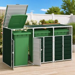 Friendly Green Wheelie Bin Storage for Your Outdoor Area