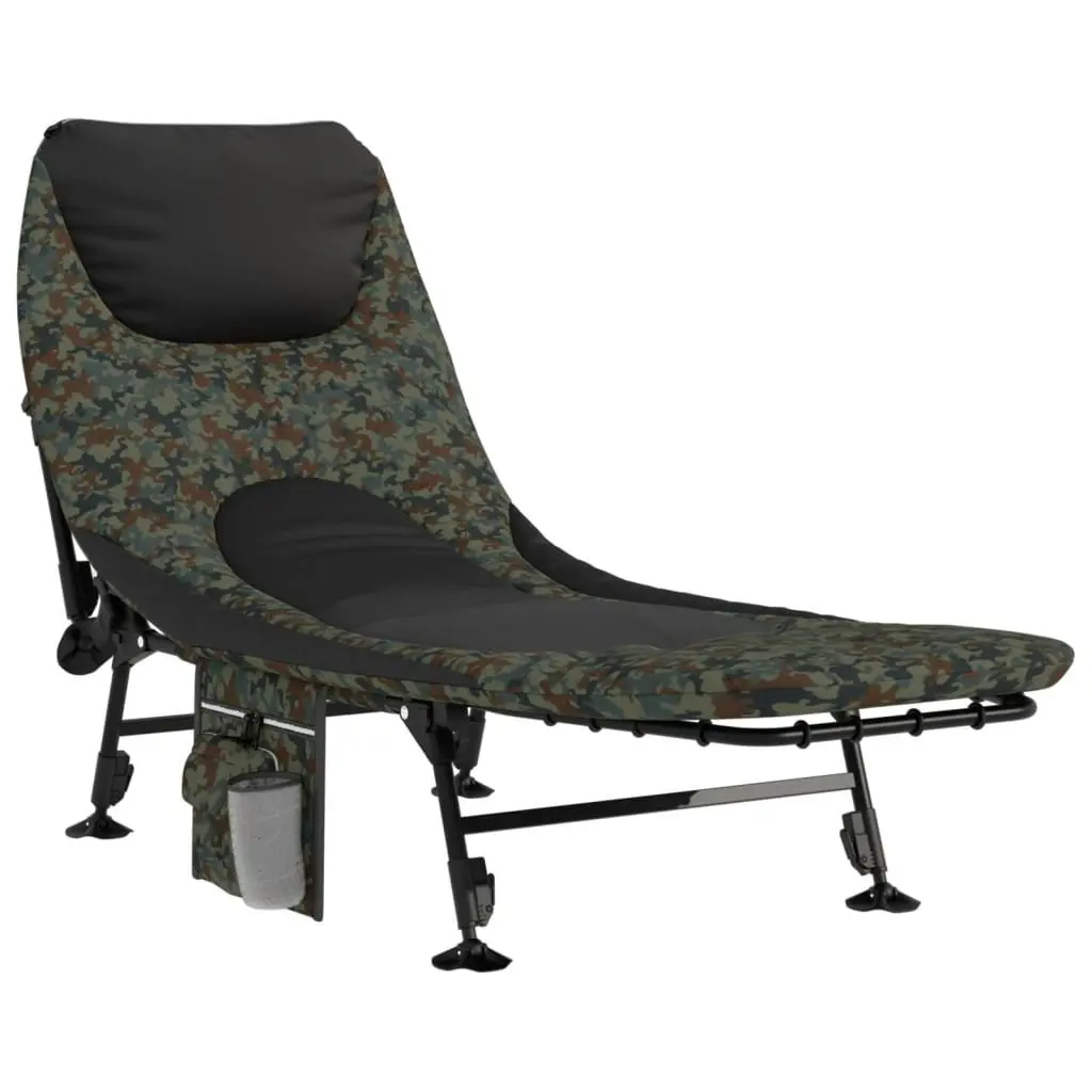 Foldable Fishing Bed Adjustable Mud Legs Camouflage