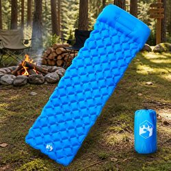 User-Friendly Inflatable Camping Mattress with Pillow