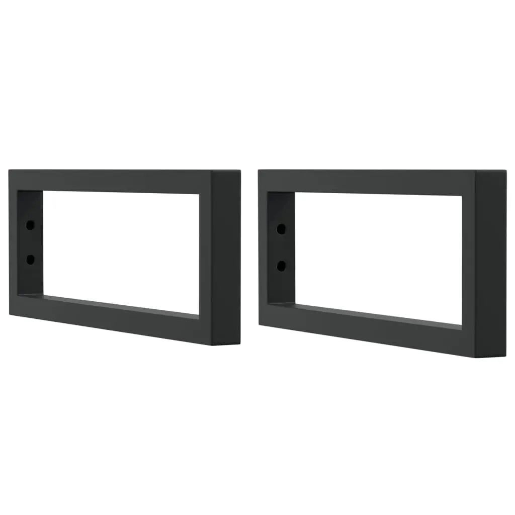 Rectangular Steel Shelf Brackets for Washbasin Wall Mount Storage Support 2 Piece