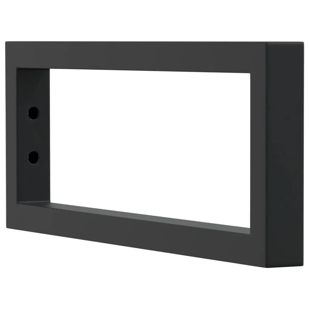 Rectangular Steel Shelf Brackets for Washbasin Wall Mount Storage Support 2 Piece