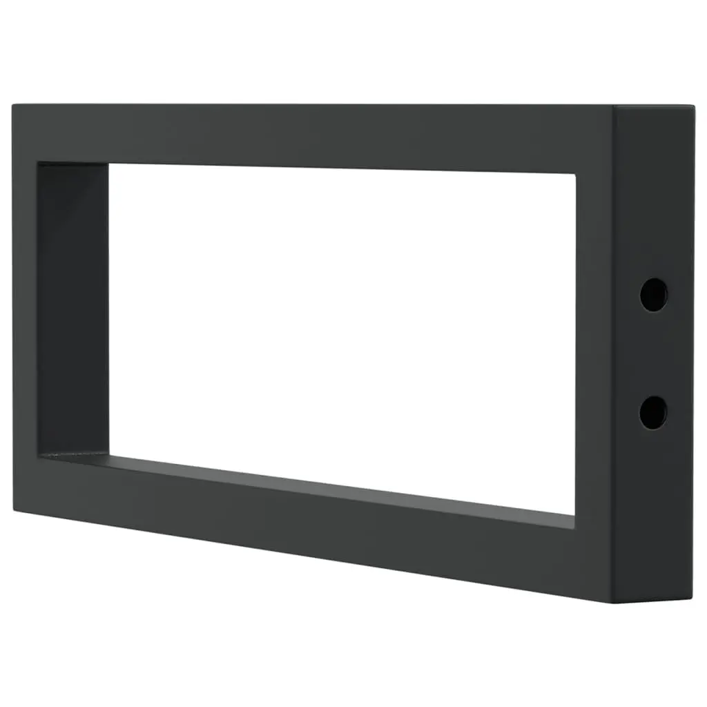 Rectangular Steel Shelf Brackets for Washbasin Wall Mount Storage Support 2 Piece