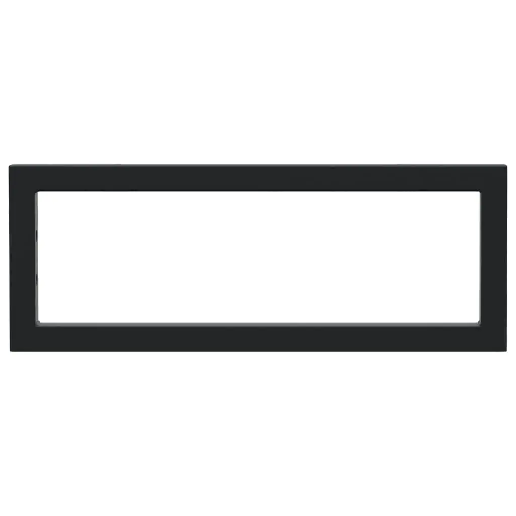 Rectangular Steel Shelf Brackets for Washbasin Wall Mount Storage Support 2 Piece