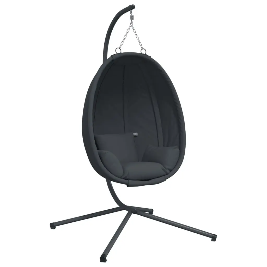 Hanging Egg Chair with Stand Swing Seat Outdoor Garden Porch Relaxation