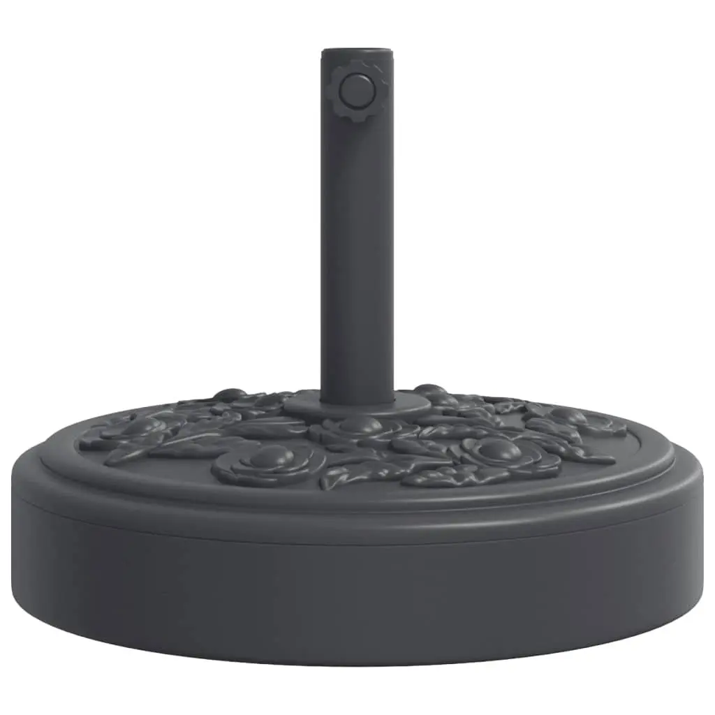Parasol Base Round 25kg Stable Umbrella Stand Concrete Black
